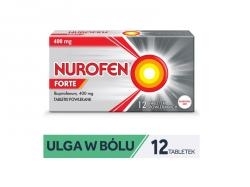 Zdjęcie NUROFEN FORTE 400 mg 12 tabletek