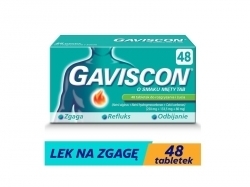 Zdjęcie GAVISCON o smaku mięty 48 tabletek