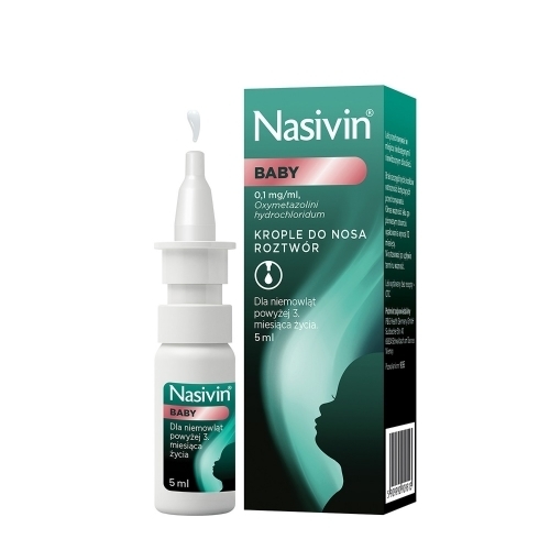 Zdjęcie NASIVIN BABY 0,01% krople do nosa 5 ml