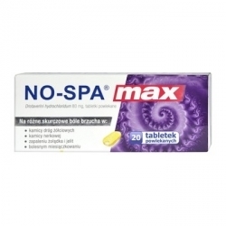 Zdjęcie NO-SPA MAX 80 mg 20 tabletek