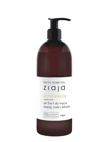 Zdjęcie ZIAJA BALTIC HOME SPA WITALIZACJA Żel 3w1 do mycia twarzy ciała włosów 500 ml