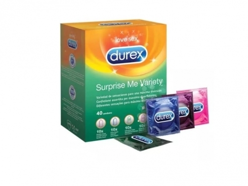 Zdjęcie DUREX SURPRISE ME MIX prezerwatywy 40 szt.