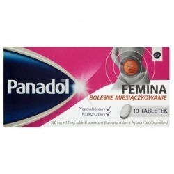Zdjęcie PANADOL FEMINA 10 tabletek DATA 30.04.2023