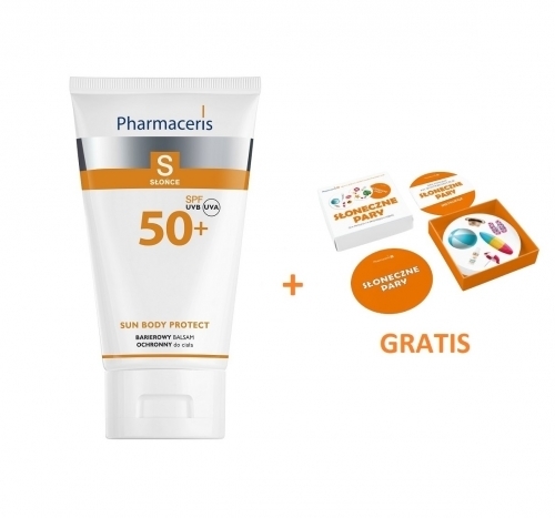 Zdjęcie PHARMACERIS S SUN BODY PROTECT Balsam do ciała SPF50 150 ml + Karty Dobble GRATIS