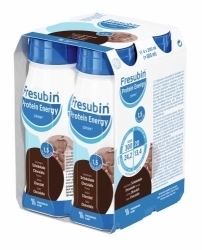 Zdjęcie FRESUBIN PROTEIN ENERGY DRINK smak czekoladowy 4 butelki 200 ml