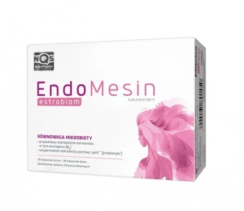 Zdjęcie ENDOMESIN Estrobiom 30 kapsułek + 30 kapsułek