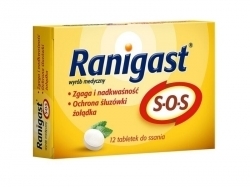Zdjęcie RANIGAST SOS 12 tabletek