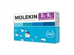 Zdjęcie MOLEKIN D3 + K2 30 tabletek DATA 31.12.2023