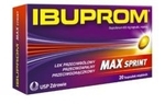 Zdjęcie IBUPROM MAX Sprint 400 mg 20 kapsułek
