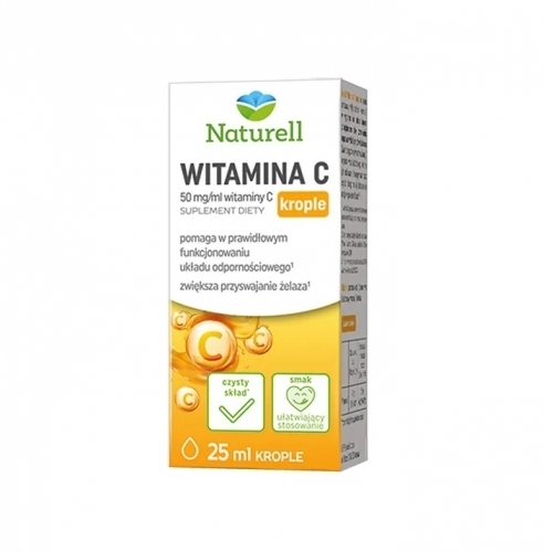 Zdjęcie NATURELL Witamina C Krople 25 ml