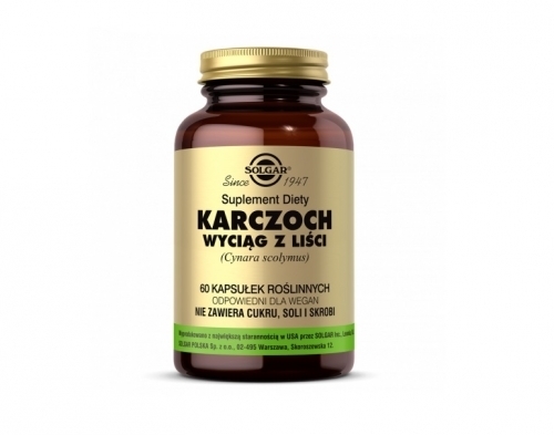 Zdjęcie SOLGAR Karczoch 60 kapsułek