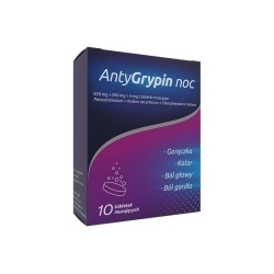 Zdjęcie ANTYGRYPIN NOC 10 tabletek musujących