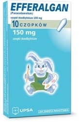 Zdjęcie EFFERALGAN Czopki doodbytnicze 150 mg 10 szt.