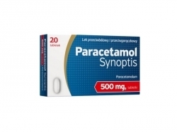 Zdjęcie PARACETAMOL SYNOPTIS 500 mg 20 tabletek