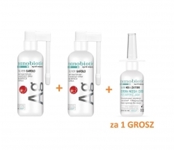 Zdjęcie NANOBIOTIC ZESTAW MED Silver Gardło spray 30 ml + Gardło spray 30 ml + Nos i Zatoki 30 ml za 1 GROSZ