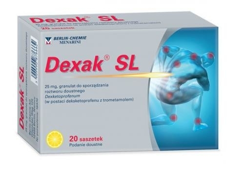 Zdjęcie DEXAK SL 25 mg 20 saszetek