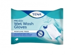 Zdjęcie TENA PROSKIN Wet Wash Gloves - Nawilżające bezzapachowe rękawice do mycia 8 sztuk