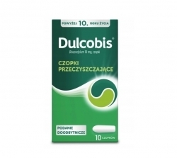 Zdjęcie DULCOBIS 10 mg 10 czopków doodbytniczych