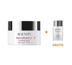 Zdjęcie AGENITY MENOPERFECT 3° Łagodzący krem wypełniający na dzień SPF20+ 50 ml + Tonik 50 ml GRATIS