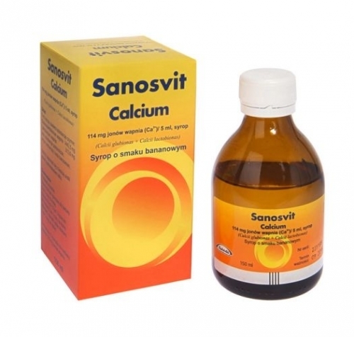Zdjęcie SANOSVIT CALCIUM syrop 150 ml