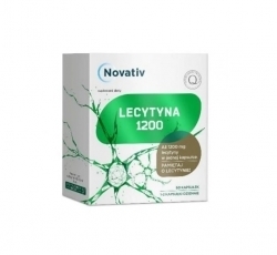 Zdjęcie NOVATIV Lecytyna 1200 mg 60 kapsułek