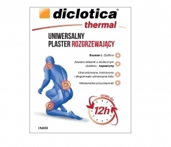 Zdjęcie DICLOTICA Thermal Uniwersalny Plaster rozgrzewający rozmiar L 12cm x 18cm 1 sztuka