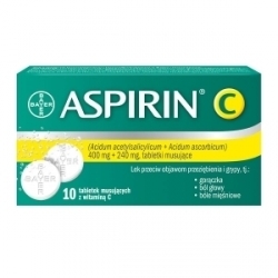 Zdjęcie ASPIRIN C 10 tabletek musujących BAYER