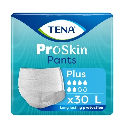 Zdjęcie TENA PANTS PROSKIN PLUS Majtki chłonne rozmiar L 30 sztuk