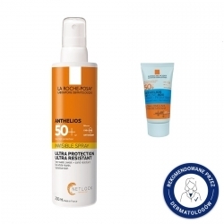 Zdjęcie LA ROCHE-POSAY ANTHELIOS Shaka Niewidoczny spray SPF 50+ 200 ml + GRATIS FLUIDE INVISIBLE 15 ml