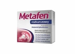 Zdjęcie METAFEN rozkurczowy 40 mg 20 tabletek DATA 30.04.2024