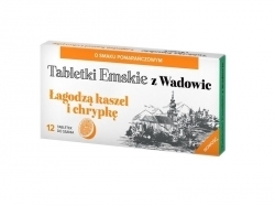 Zdjęcie TABLETKI EMSKIE z Wadowic smak pomarańczowy 12 tabletek