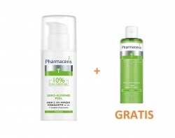 Zdjęcie PHARMACERIS T SEBO-ALMOND PEEL 10\% Krem na noc 50 ml + PURI-SEBOTONIQUE Tonik 100 ml GRATIS