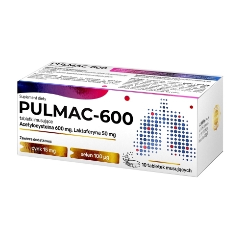 Zdjęcie PULMAC-600 10 tabletek musujących