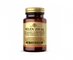 Zdjęcie SOLGAR Selen 200 mcg związany z drożdżami 50 tabletek