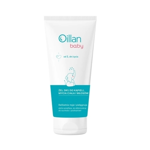 Zdjęcie OILLAN BABY Żel 3w1 do ciała i włosów 100 ml (KUP 2 PRODUKTY OILLAN - OLEJKOWY ŻEL 50 ml GRATIS)