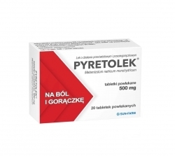 Zdjęcie PYRETOLEK 500 mg 20 tabletek