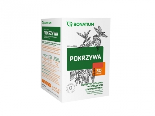 Zdjęcie BONATIUM POKRZYWA Herbatka ziołowa do zaparzania 1,5 g 30 saszetek