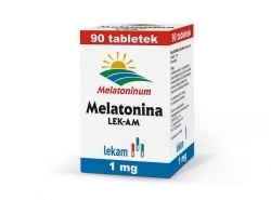 Zdjęcie MELATONINA 1 mg 90 tabletek LEK-AM
