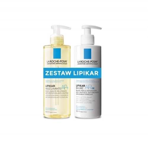 Zdjęcie LA ROCHE-POSAY ZESTAW LIPIKAR Olejek myjący 400 ml + Baume AP+M Balsam 400 ml