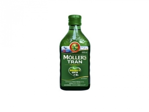 Zdjęcie MOLLER'S TRAN NORWESKI naturalny płyn 250 ml