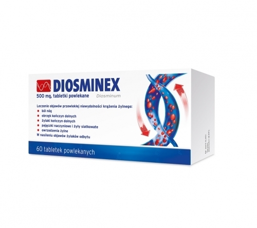 Zdjęcie DIOSMINEX 500 mg 60 tabletek
