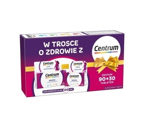 Zdjęcie CENTRUM WOMAN ZESTAW 90 + 30 tabletek (120 tabletek)