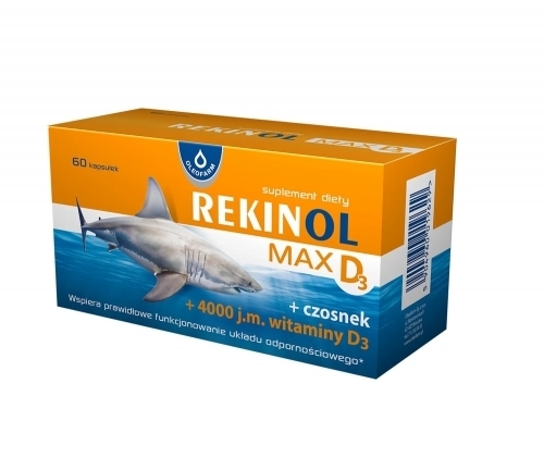 Zdjęcie REKINOL MAX D3 60 kapsułek
