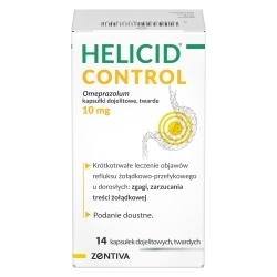 Zdjęcie HELICID CONTROL 10 mg 14 kapsułek