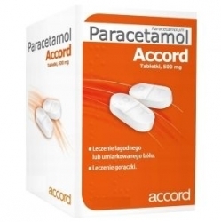 Zdjęcie PARACETAMOL ACCORD 500 mg 50 tabletek