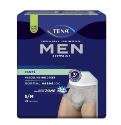 Zdjęcie TENA MEN PANTS NORMAL Majtki chłonne Grey S/M OTC Edition 9 sztuk