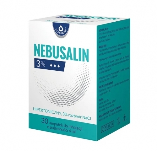 Zdjęcie NEBUSALIN 3% roztwór do inhalacji 3 % 4 ml 30 ampułek