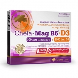 Zdjęcie OLIMP Chela-Mag B6+D3 30 kapsułek