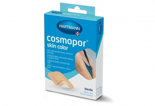 Zdjęcie COSMOPOR Skin Color Opatrunek w kolorze skóry 7,2 cm x 5 cm 5 sztuk