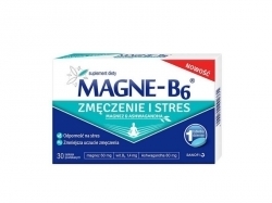 Zdjęcie MAGNE-B6 ZMĘCZENIE I STRES 30 tabletek